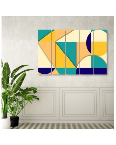 Modernes Wandbild - Geometrische Abstraktionsformen | Feeby
