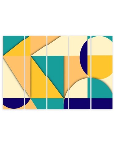 Modernes Wandbild - Geometrische Abstraktionsformen | Feeby