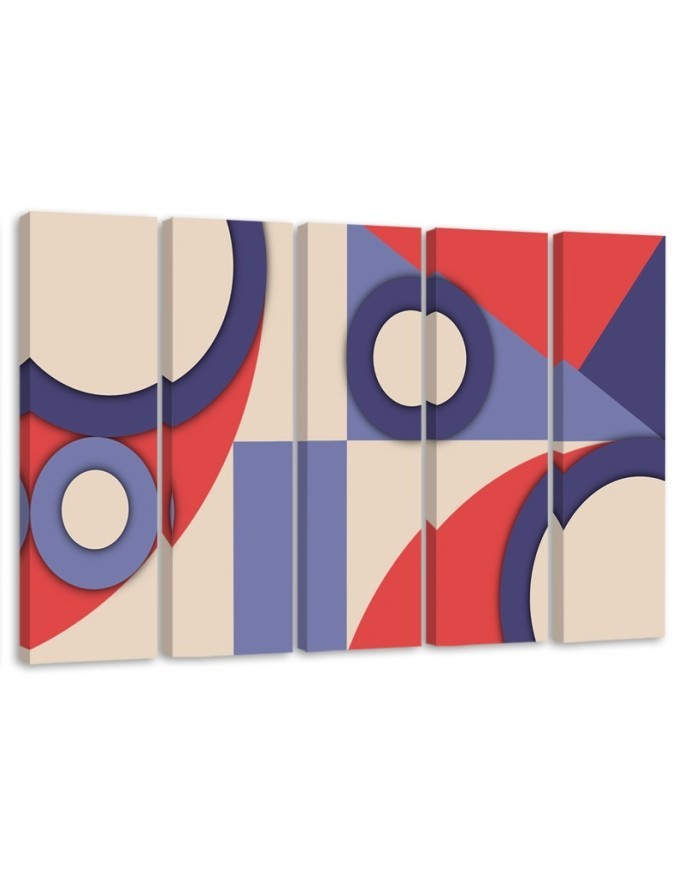 Bild auf Leinwand - Geometrische Abstraktionsformen | Feeby