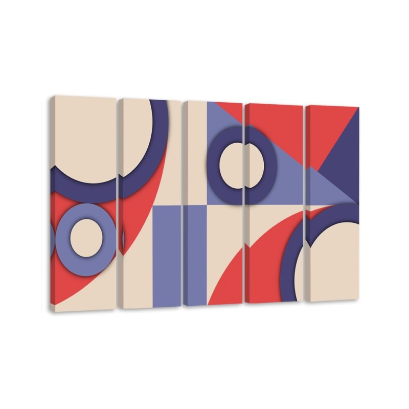 Bild auf Leinwand - Geometrische Abstraktionsformen | Feeby