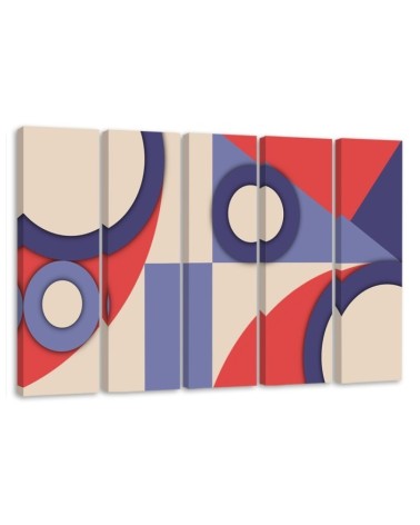 Canvas print for children's room for wall - Geometric shapes abstract | FEEBY