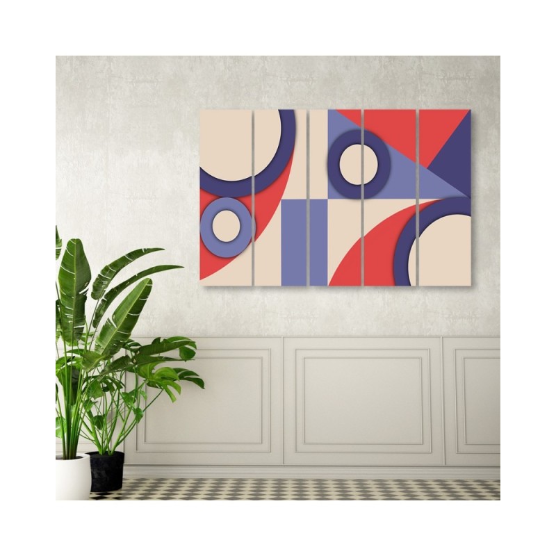 Bild auf Leinwand - Geometrische Abstraktionsformen | Feeby