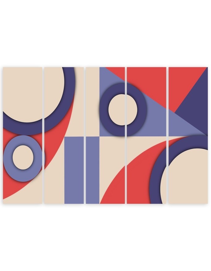 Obraz do pokoju dziecka na ścianę - Geometryczne kształty abstrakcja