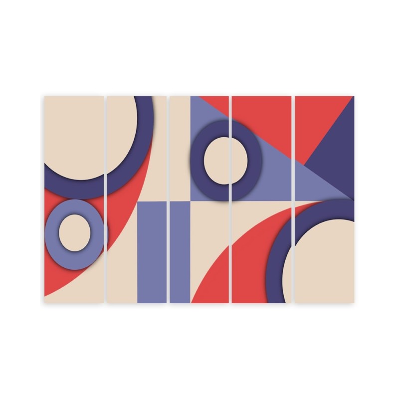 Bild auf Leinwand - Geometrische Abstraktionsformen | Feeby