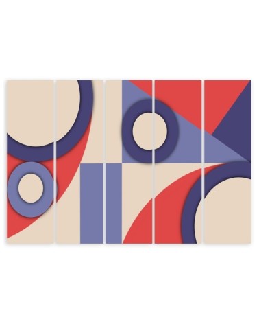 Bild auf Leinwand - Geometrische Abstraktionsformen | Feeby