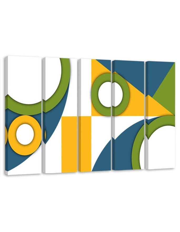 Leinwanddruck - Geometrische Abstraktionsformen | Feeby