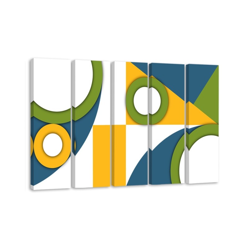 Leinwanddruck - Geometrische Abstraktionsformen | Feeby