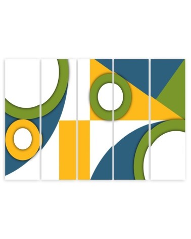 Leinwanddruck - Geometrische Abstraktionsformen | Feeby