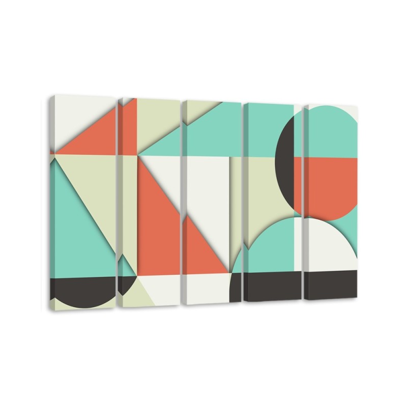 Leinwandbild - Geometrische Abstraktionsformen | Feeby