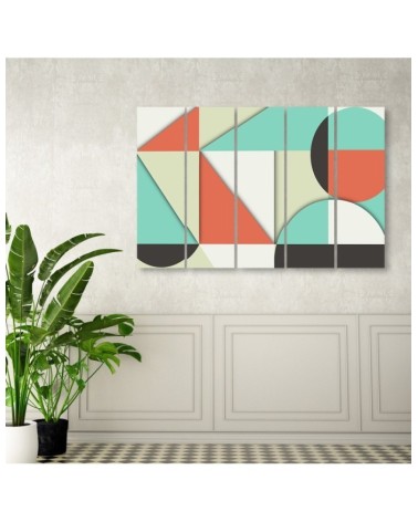 Leinwandbild - Geometrische Abstraktionsformen | Feeby