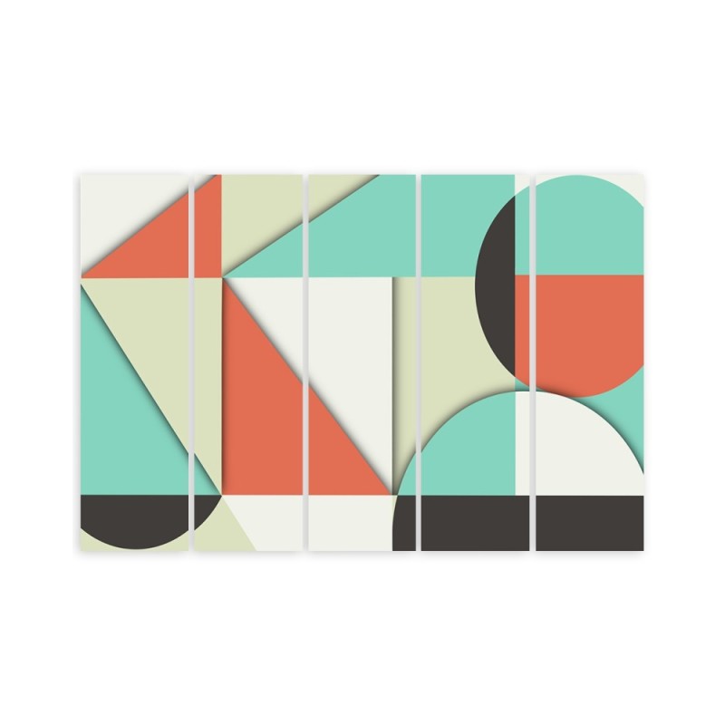 Leinwandbild - Geometrische Abstraktionsformen | Feeby