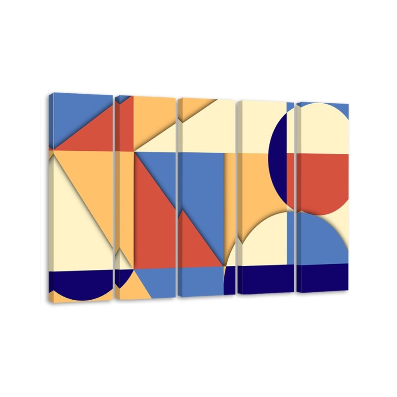 Bild auf Leinwand - Geometrische Abstraktionsformen | Feeby