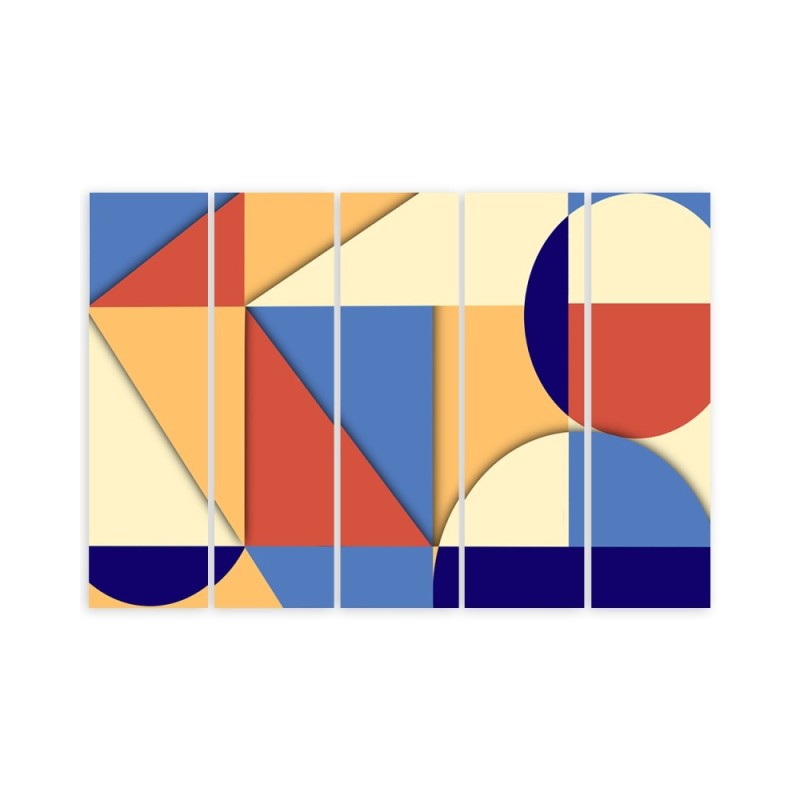 Bild auf Leinwand - Geometrische Abstraktionsformen | Feeby