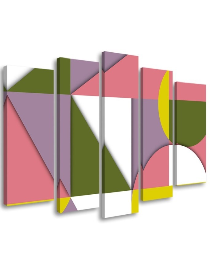 Bild auf Leinwand - Geometrische Abstraktionsformen | Feeby