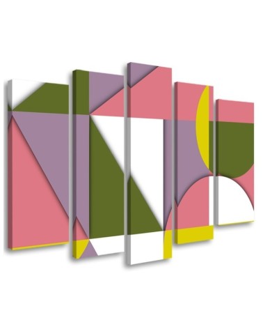 Bild auf Leinwand - Geometrische Abstraktionsformen | Feeby