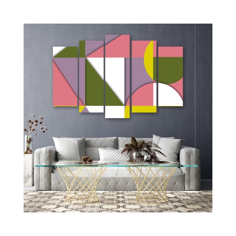 Bild auf Leinwand - Geometrische Abstraktionsformen | Feeby