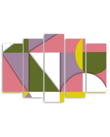 Bild auf Leinwand - Geometrische Abstraktionsformen | Feeby