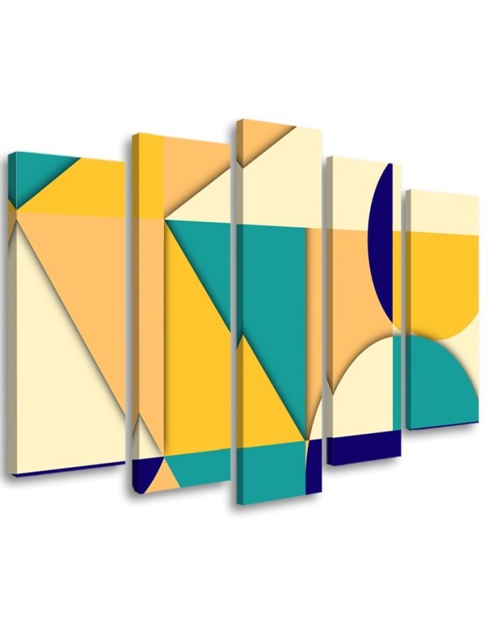 Leinwandbild modern - Geometrische Abstraktionsformen | Feeby