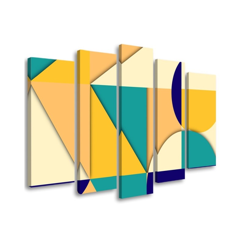 Leinwandbild modern - Geometrische Abstraktionsformen | Feeby