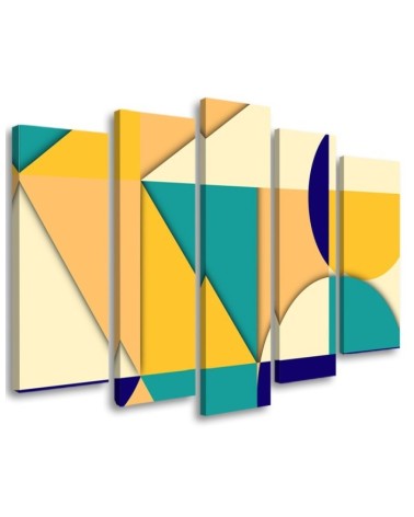 Leinwandbild modern - Geometrische Abstraktionsformen | Feeby