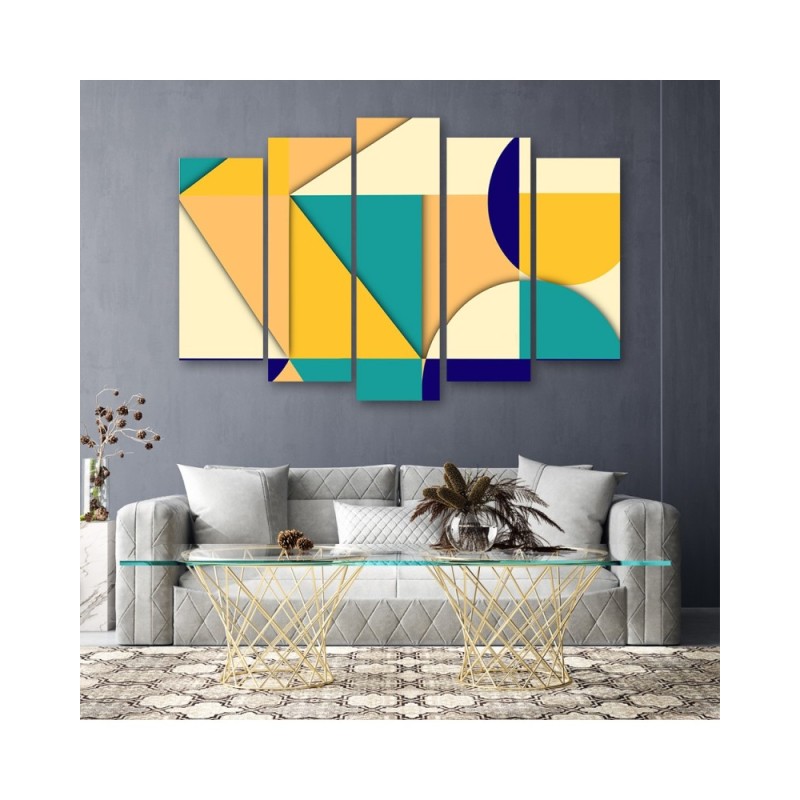 Leinwandbild modern - Geometrische Abstraktionsformen | Feeby