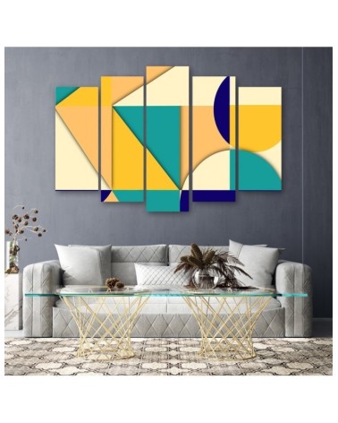 Leinwandbild modern - Geometrische Abstraktionsformen | Feeby