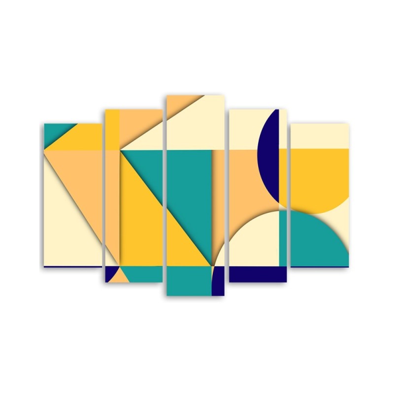 Leinwandbild modern - Geometrische Abstraktionsformen | Feeby