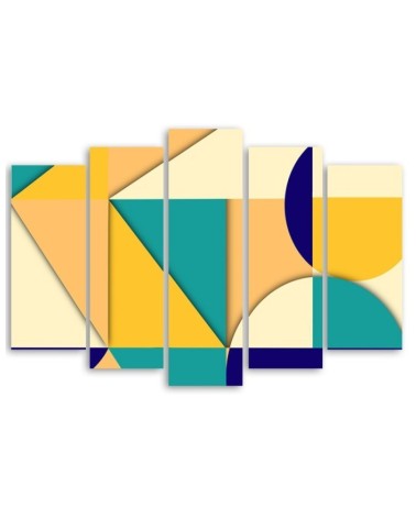 Leinwandbild modern - Geometrische Abstraktionsformen | Feeby