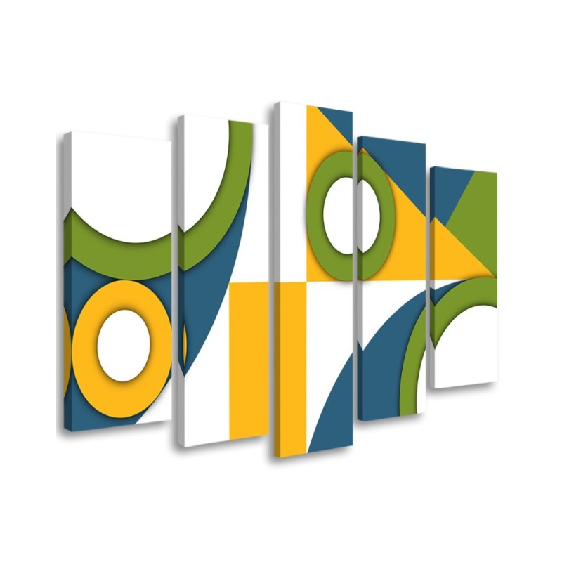 Modernes Wandbild - Geometrische Abstraktionsformen | Feeby