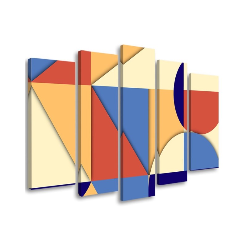 Leinwandbild - Geometrische Abstraktionsformen | Feeby