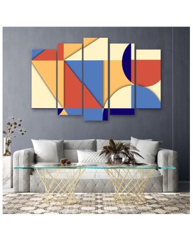 Leinwandbild - Geometrische Abstraktionsformen | Feeby