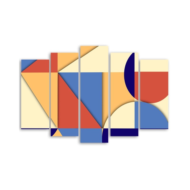 Leinwandbild - Geometrische Abstraktionsformen | Feeby