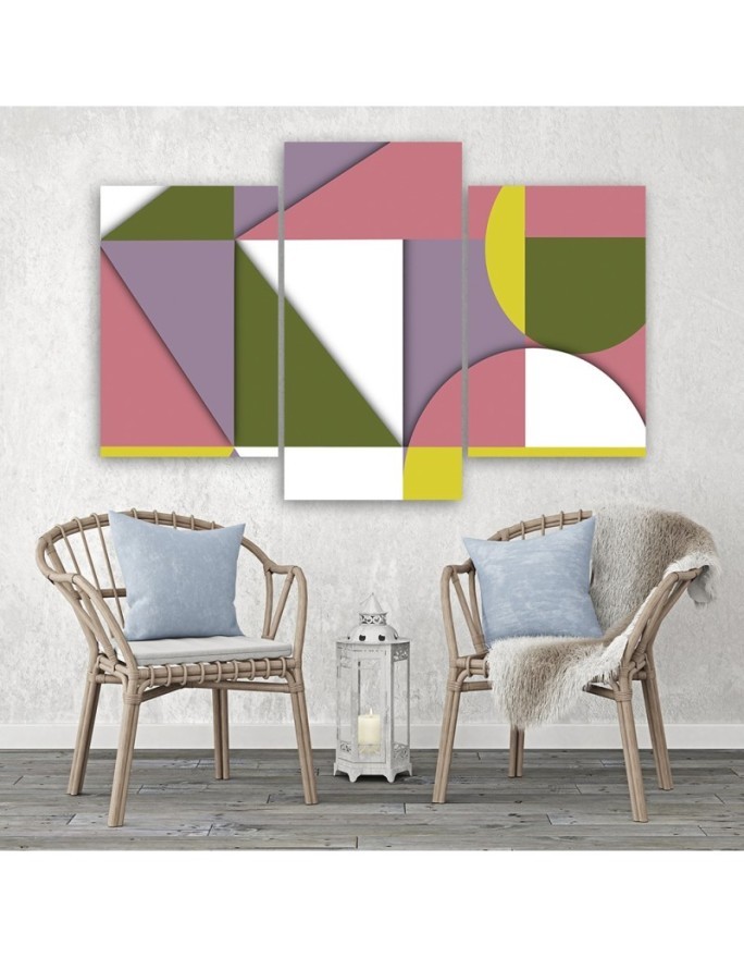 Obraz młodzieżowy na ścianę - Geometryczne kształty abstrakcja