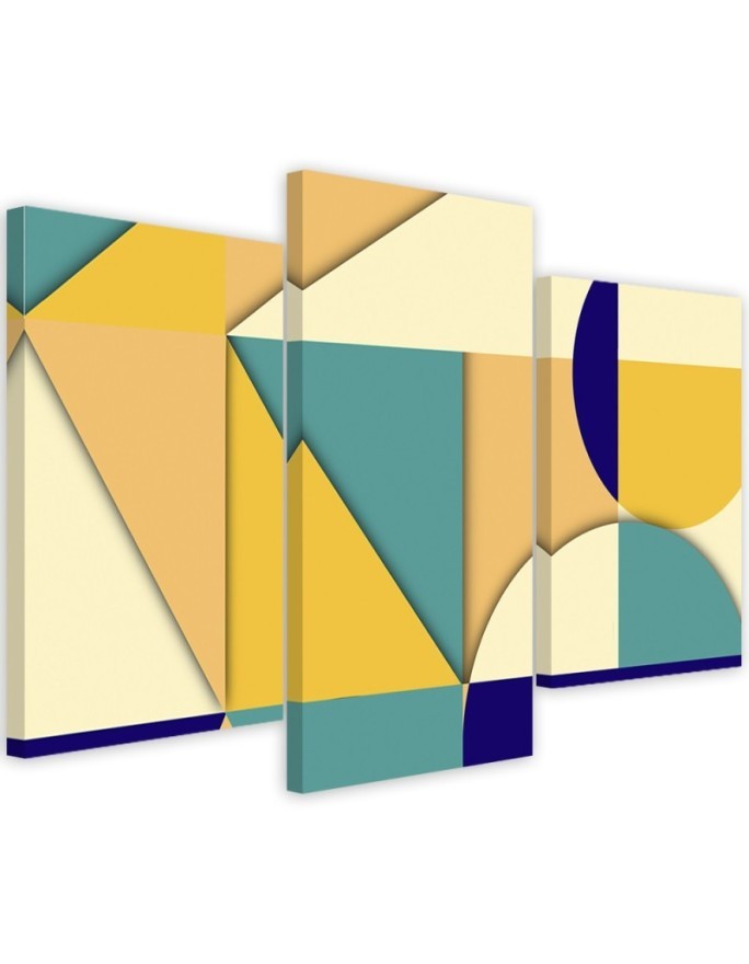Obraz młodzieżowy na ścianę - Geometryczne kształty abstrakcja