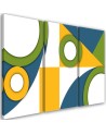 3 częściowe obrazy dla dzieci - Geometryczne kształty abstrakcja