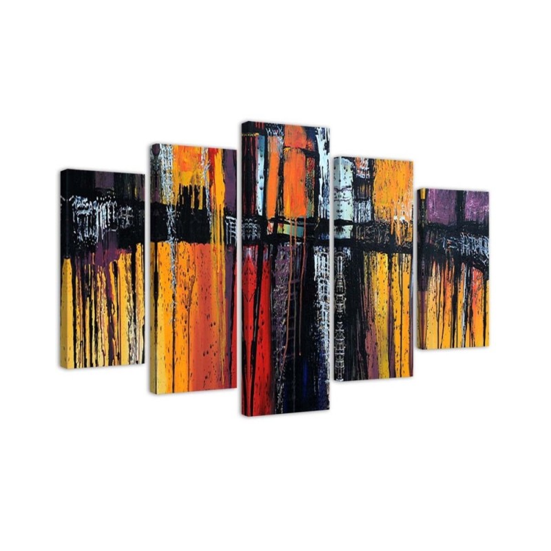 Leinwandbild - Abstraktion Farbiges Acryl | Feeby