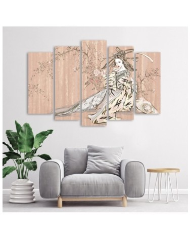 Bild auf Leinwand - Traditioneller japanischer Geisha | Feeby