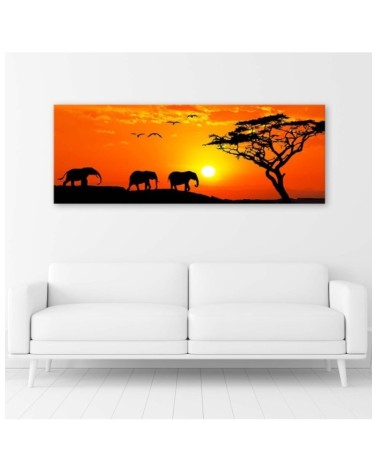 Bild auf Leinwand - Panorama der Savanne in Afrika | Feeby