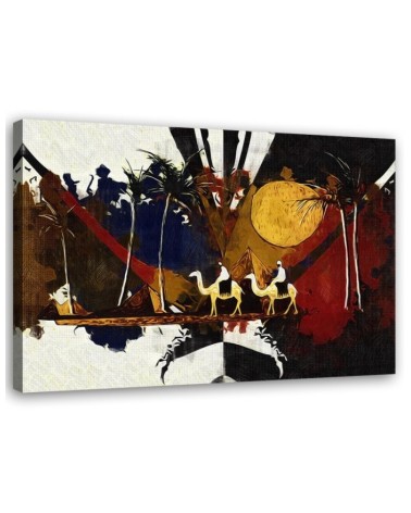Canvas painting - African landscape - for the wall in the room | FEEBY
