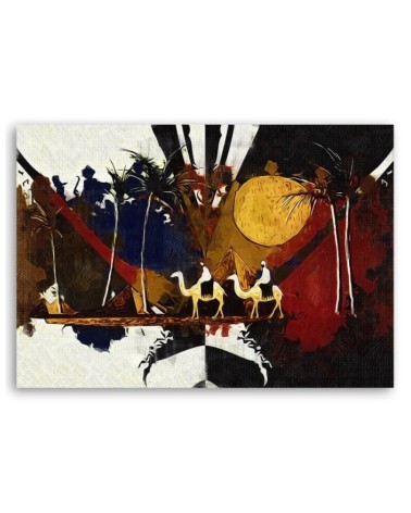 Leinwandbild - Afrikanische Landschaft | Feeby