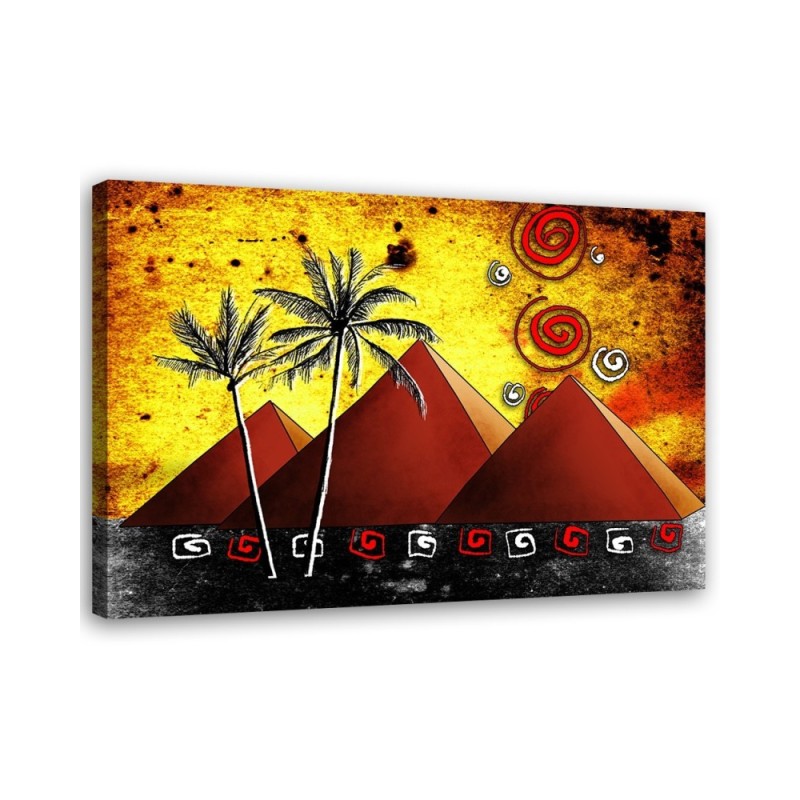 Wandbild für Wohnzimmer - Ägyptische Pyramiden | Feeby
