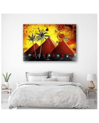 Wandbild für Wohnzimmer - Ägyptische Pyramiden | Feeby