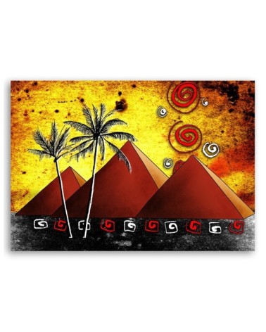 Wandbild für Wohnzimmer - Ägyptische Pyramiden | Feeby