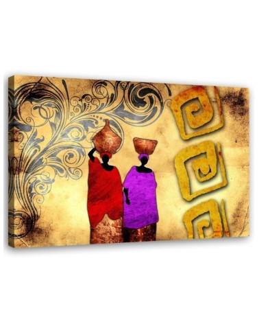 African women - canvas painting for living room, dining room | FEEBY