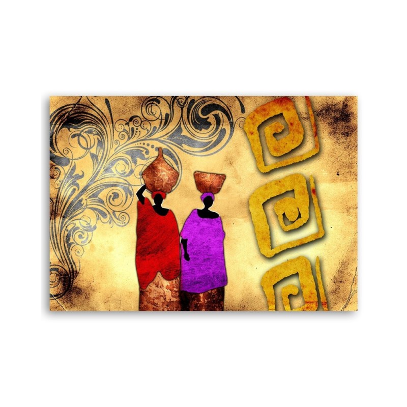 Bild auf Leinwand - Zwei afrikanische Frauen | Feeby