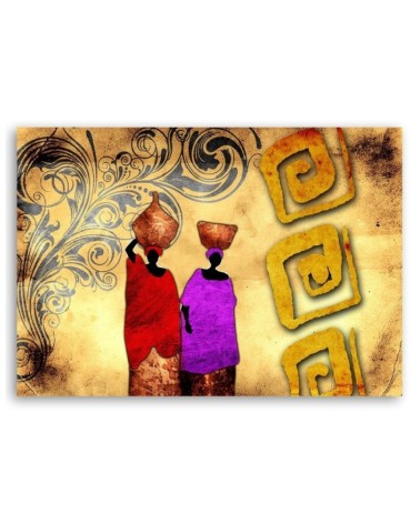 Bild auf Leinwand - Zwei afrikanische Frauen | Feeby