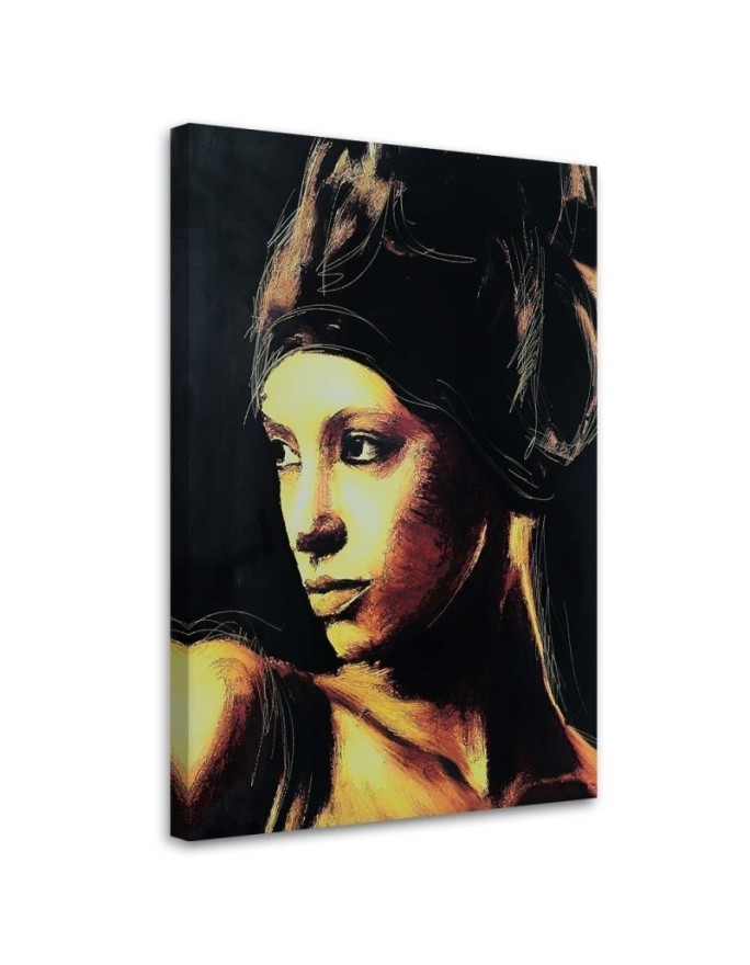 Modernes Wandbild - Frau schaut in die Ferne | Feeby