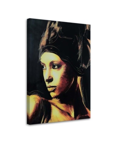 Modernes Wandbild - Frau schaut in die Ferne | Feeby