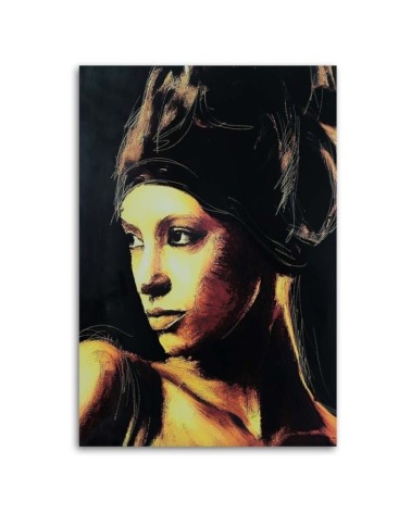 Modernes Wandbild - Frau schaut in die Ferne | Feeby