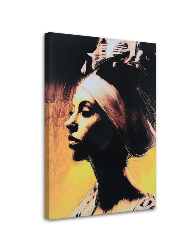 Leinwandbild - Porträt einer selbstbewussten Frau | Feeby